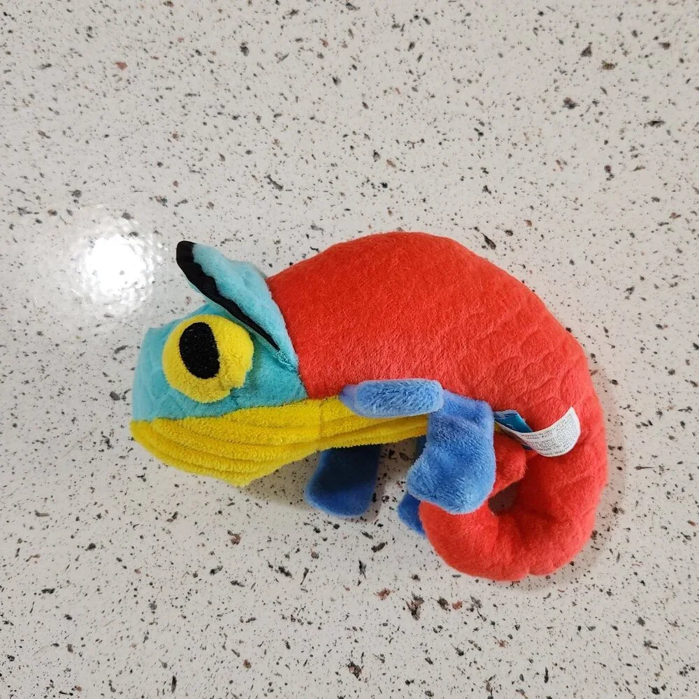 Bark Volana Iguana Madagascar Squeaky Crinkle Dog Toy sz M?